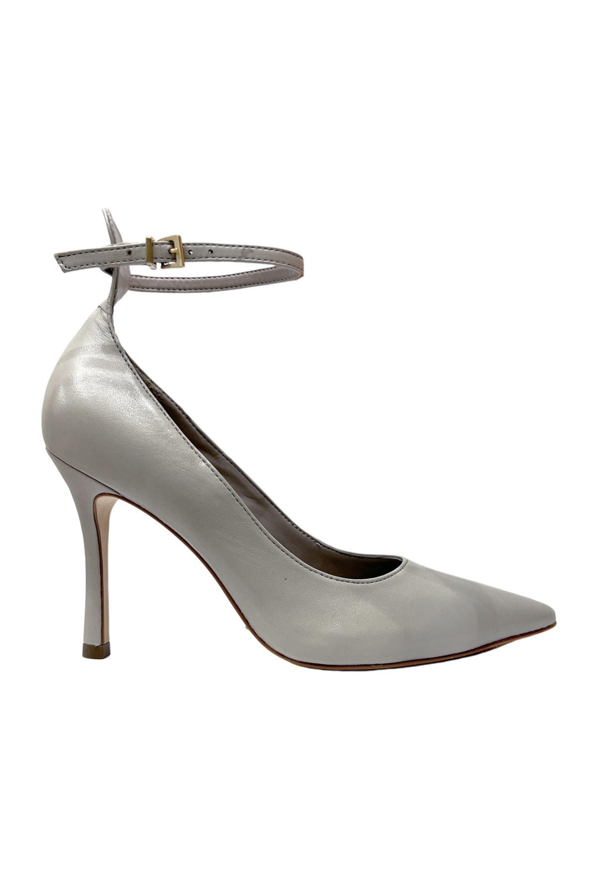 Scarpa donna modello decollete in pelle chiusura alla caviglia con cinturino regolabile Carillo Moda Abbigliamento uomo e donna scarpe e accessori