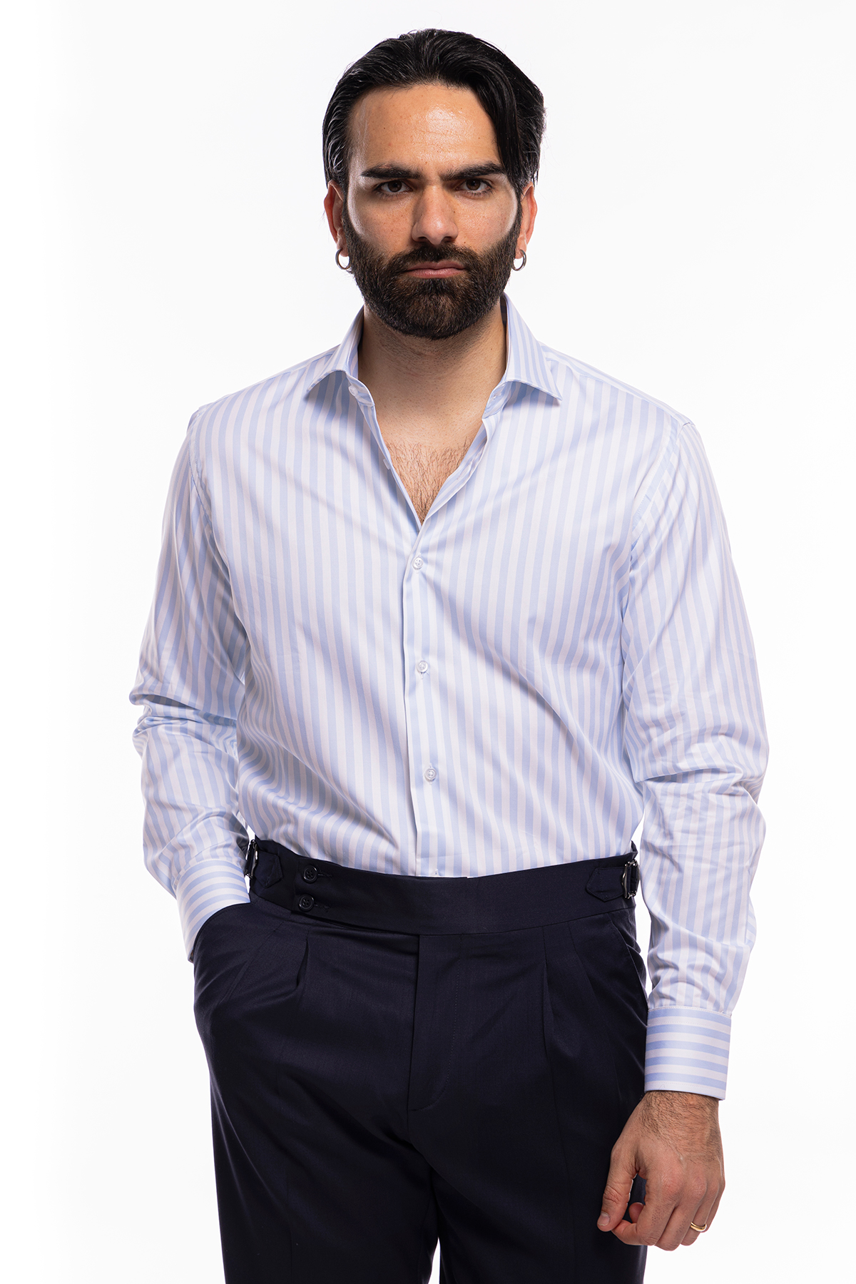 Camicia uomo celeste online